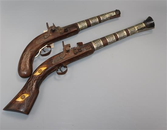Two Middle-Eastern replica pistols